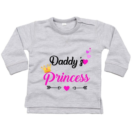 Felpa neonato daddy's prince princess Per il papà