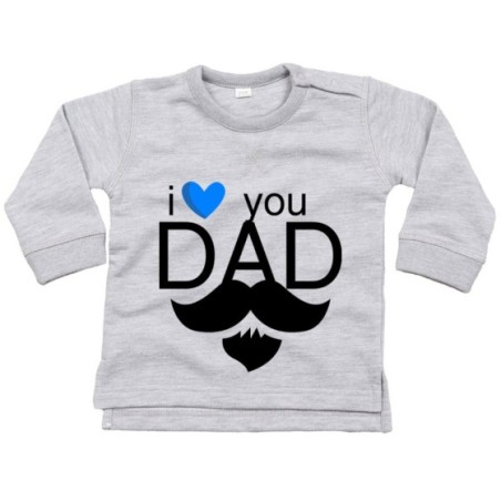 Felpa neonato i love you dad
