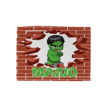 Tovaglietta personalizzata con nome baby hulk