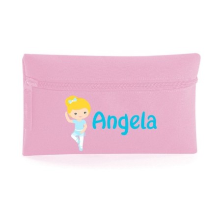 Astuccio personalizzato con nome ballerina bionda