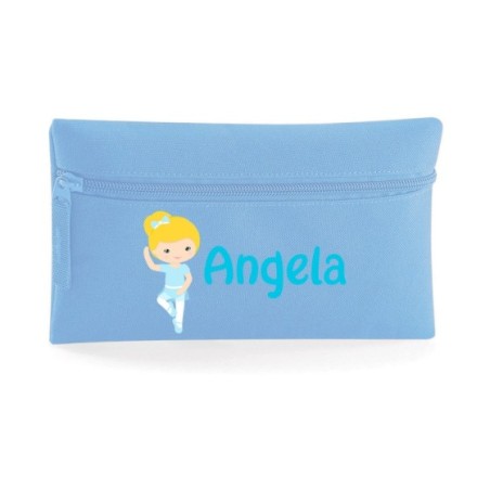 Astuccio personalizzato con nome ballerina bionda Danza
