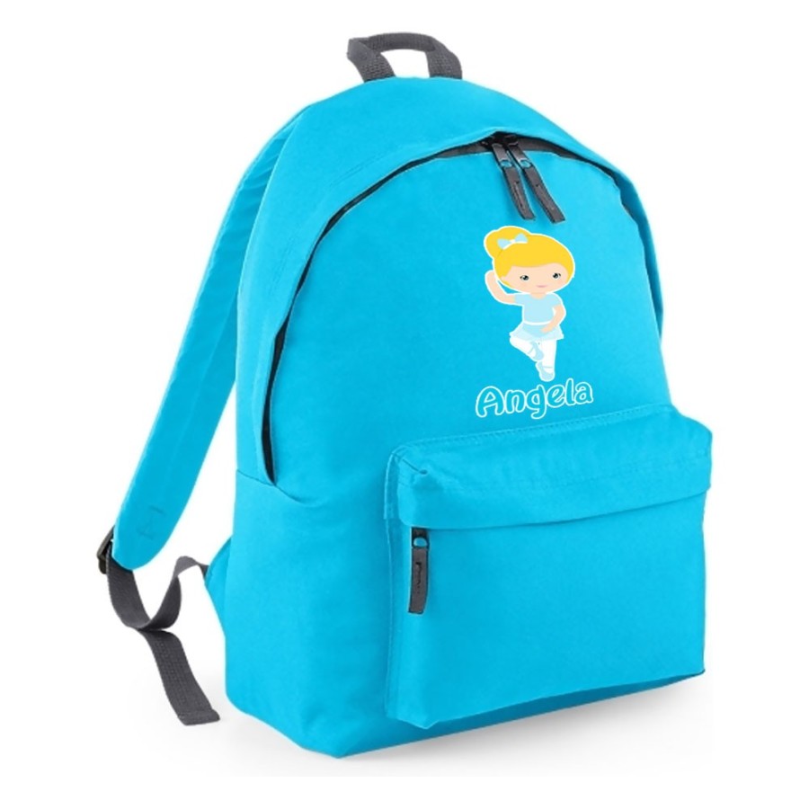 Zaino personalizzato con nome ballerina bionda Danza