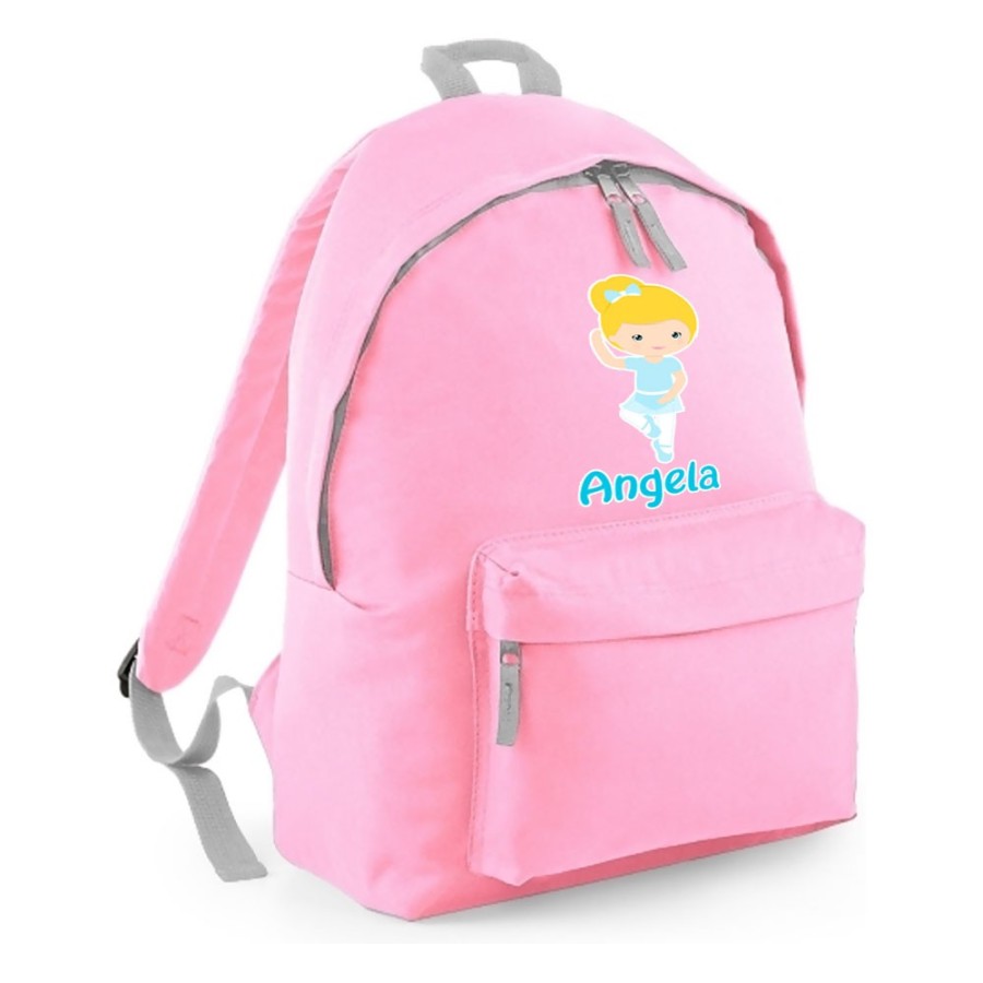 Zaino personalizzato con nome ballerina bionda Danza