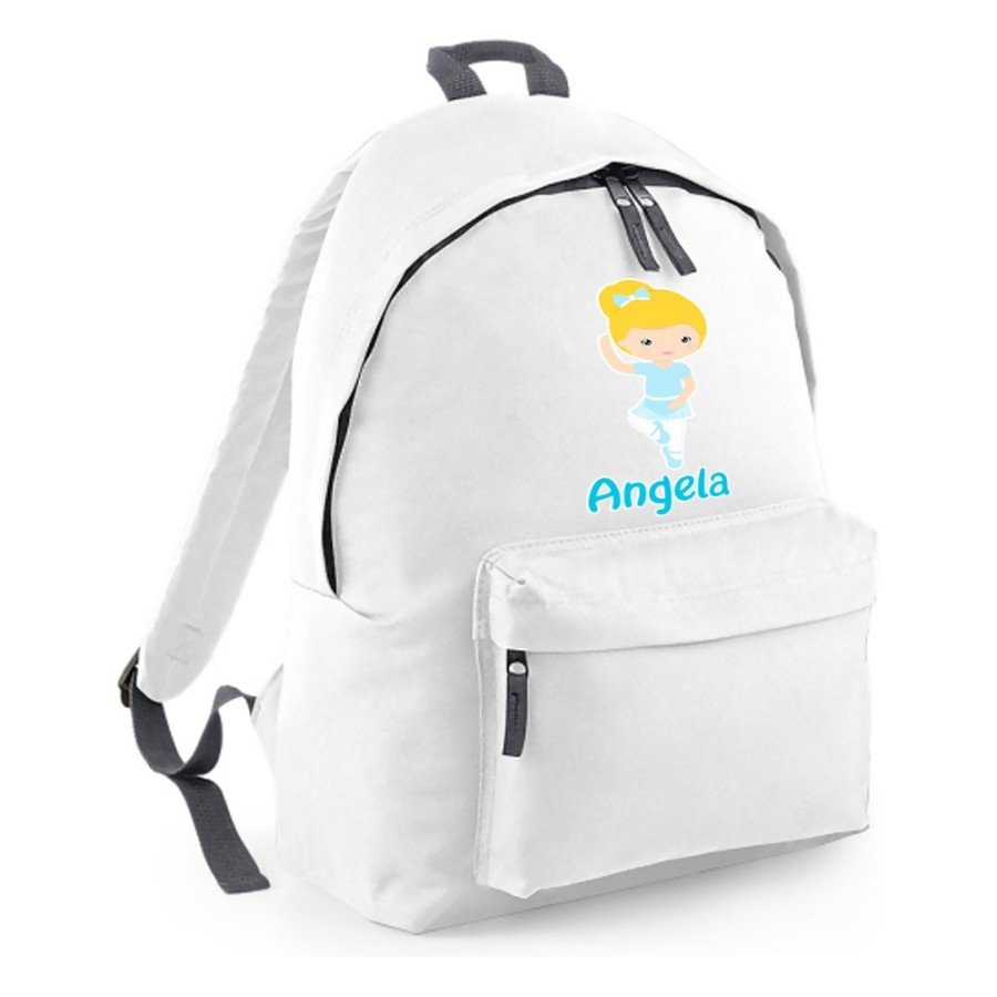 Zaino personalizzato con nome ballerina bionda Danza