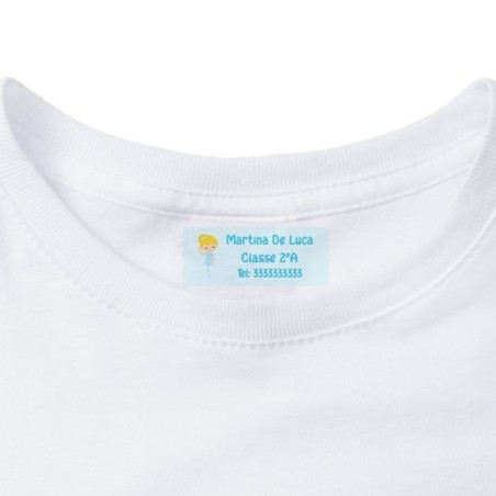 Etichette termoadesive personalizzate con nome ballerina...