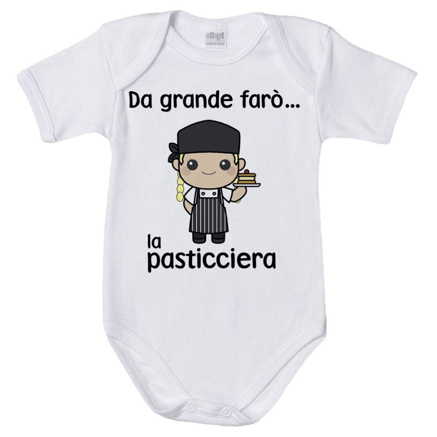 Body neonato da grande farò il pasticcere Da grande farò