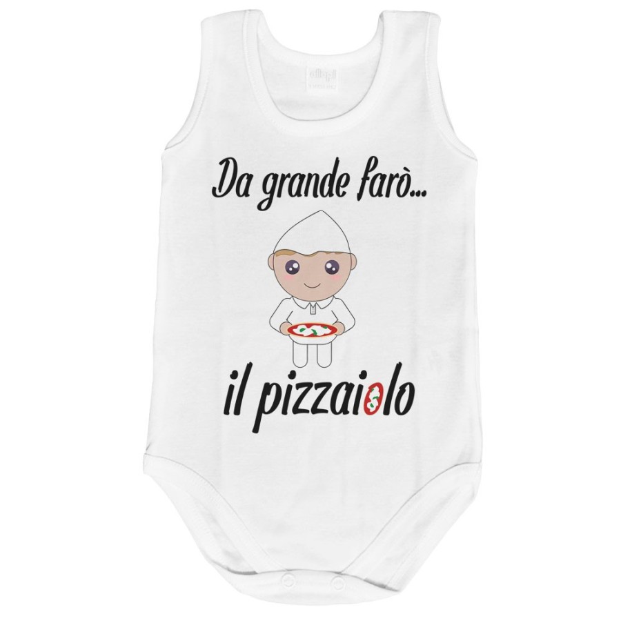 Body neonato da grande farò il pizzaiolo Da grande farò