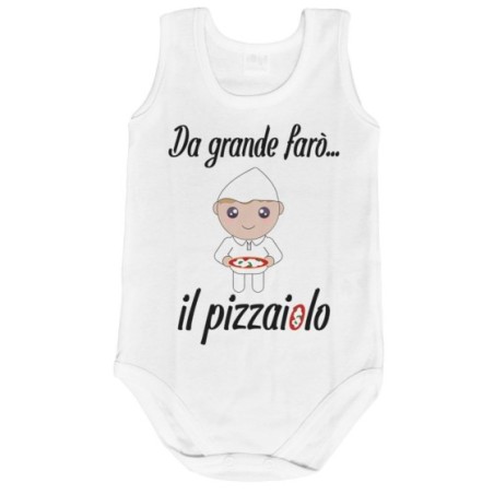 Body neonato da grande farò il pizzaiolo