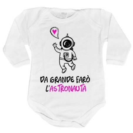 Body neonato da grande farò l'astronauta