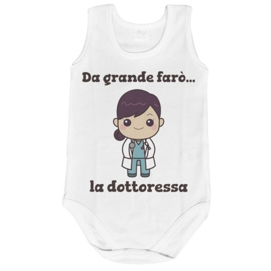 Body neonata da grande farò la dottoressa Da grande farò