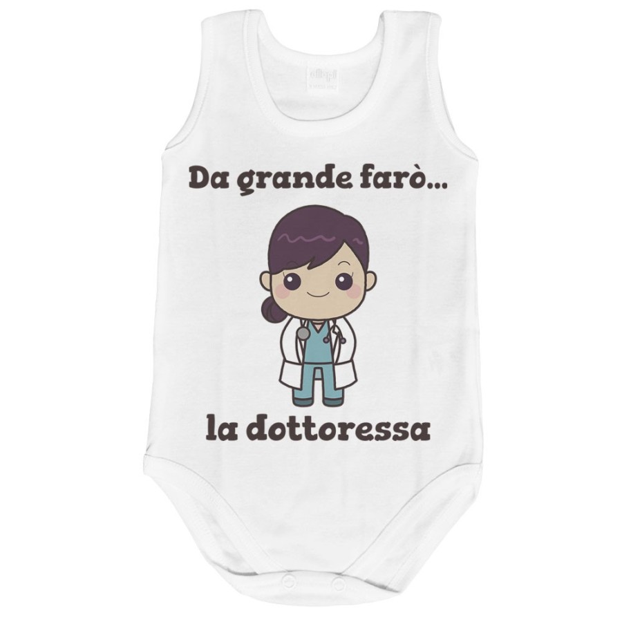 Body neonata da grande farò la dottoressa Da grande farò