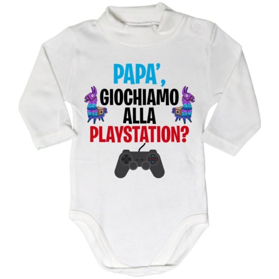 Body lupetto neonato papà giochiamo alla playstation Per il papà