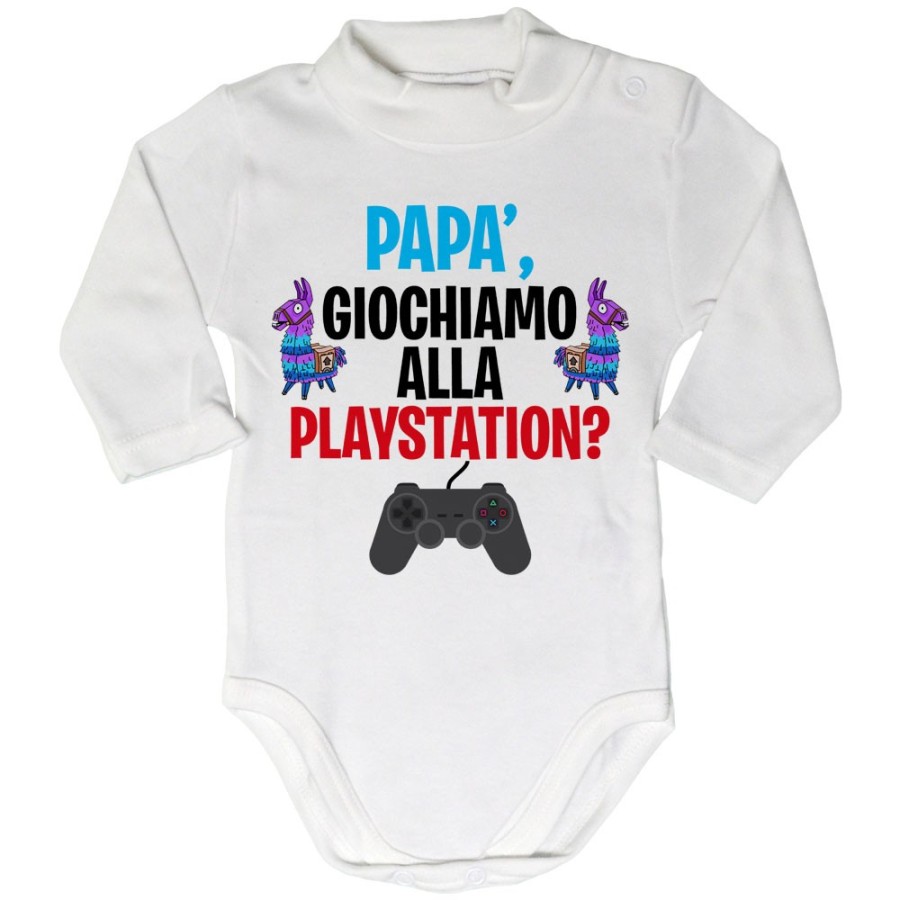 Body lupetto neonato papà giochiamo alla playstation Per il papà