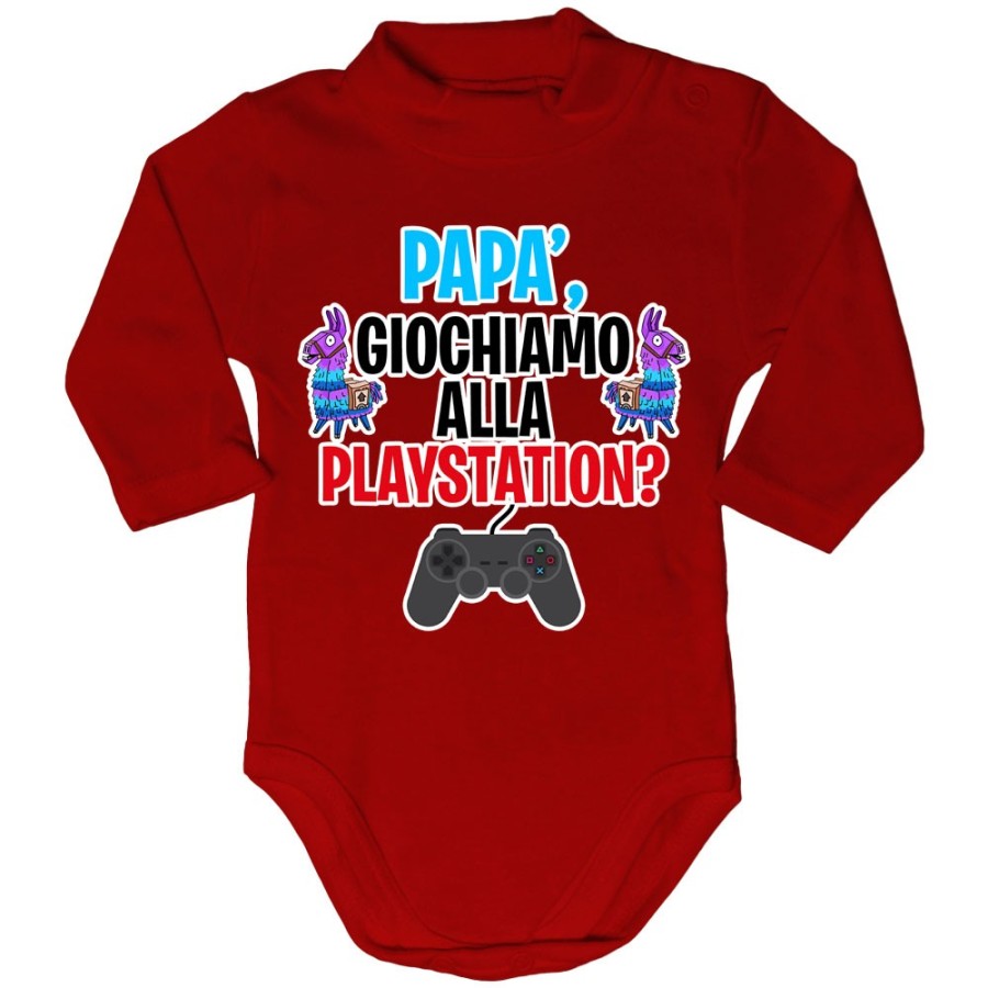 Body lupetto neonato papà giochiamo alla playstation Per il papà