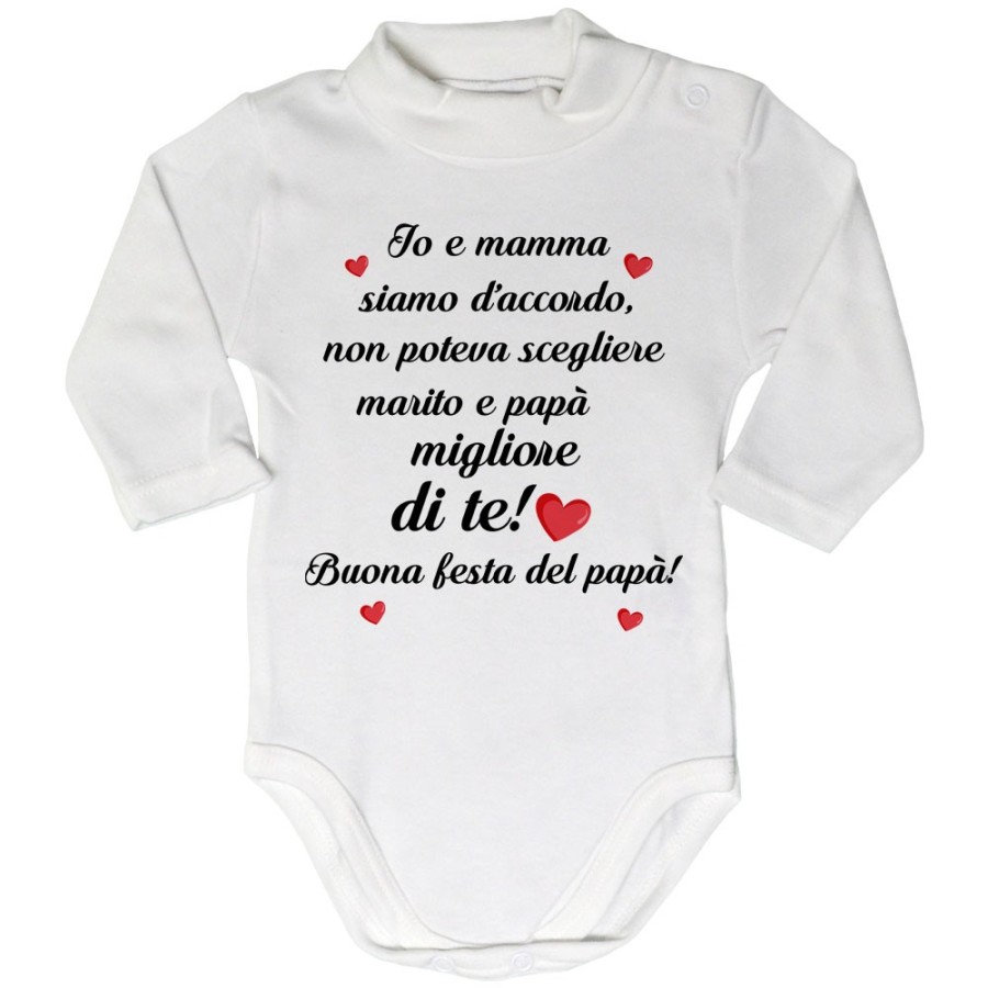 Body lupetto neonato mamma non poteva scegliere marito e papà migliore di te buona festa del papà Per il papà