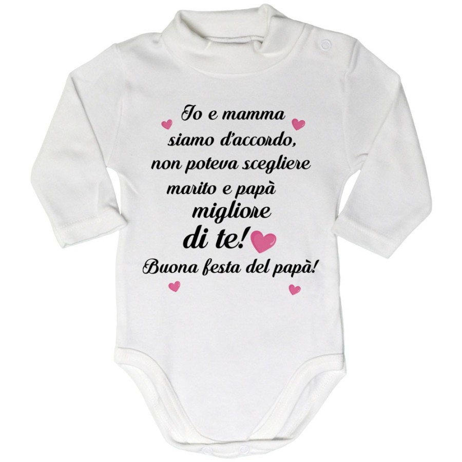 Body lupetto neonato mamma non poteva scegliere marito e papà migliore di te buona festa del papà Per il papà