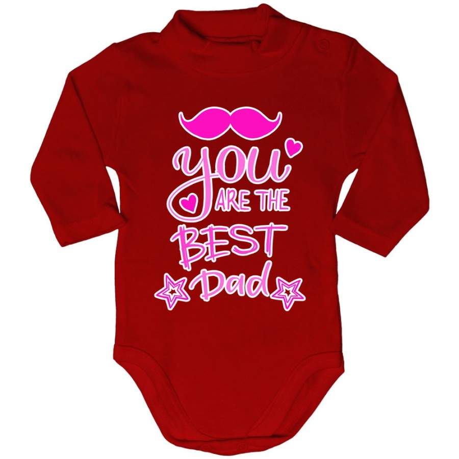 Body lupetto neonato you are the best dad mustache Per il papà