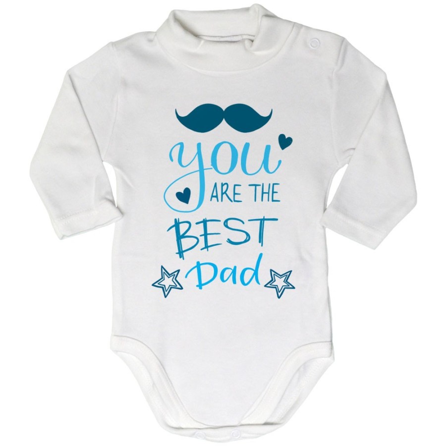 Body lupetto neonato you are the best dad mustache Per il papà