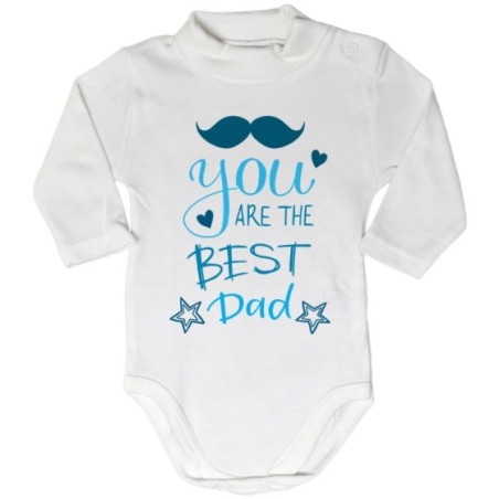 Body lupetto neonato you are the best dad mustache Per il papà
