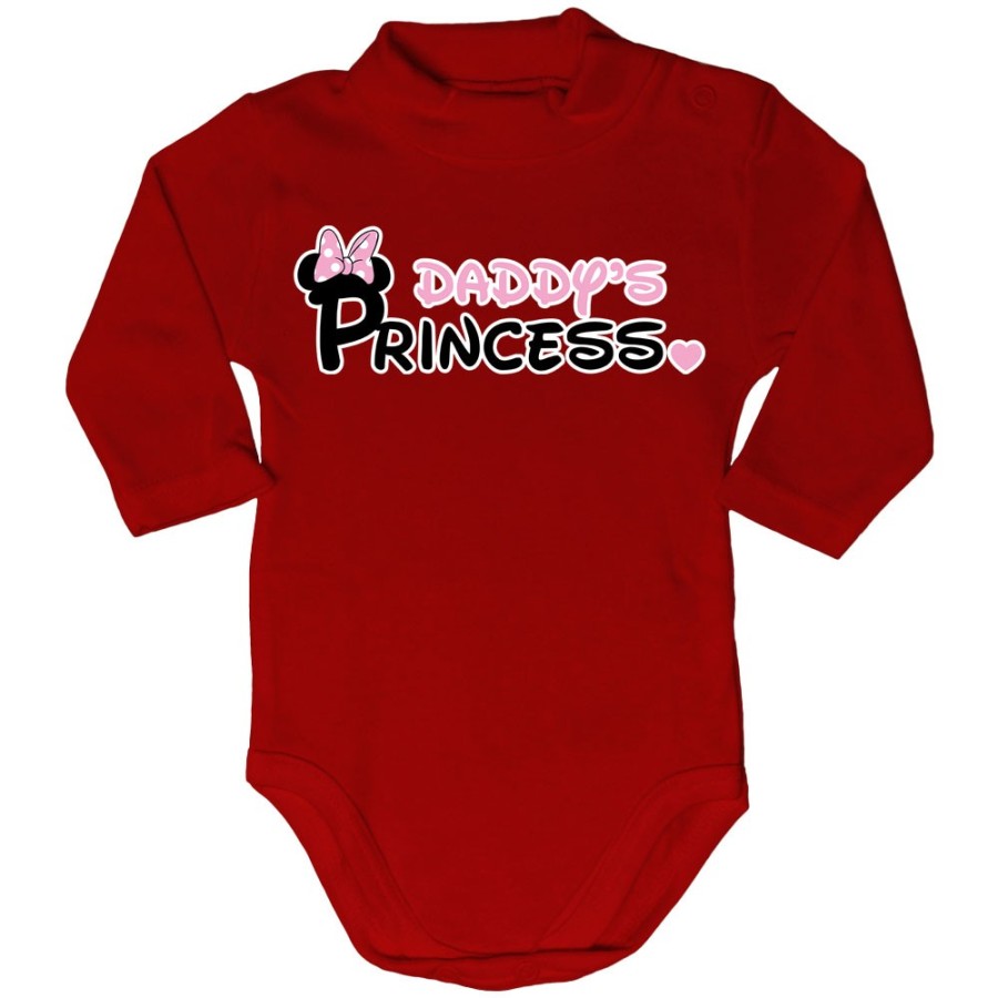 Body lupetto neonato daddy's pince princess mickey Per il papà