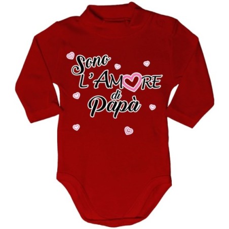 Body lupetto neonato sono l'amore di papà Per il papà