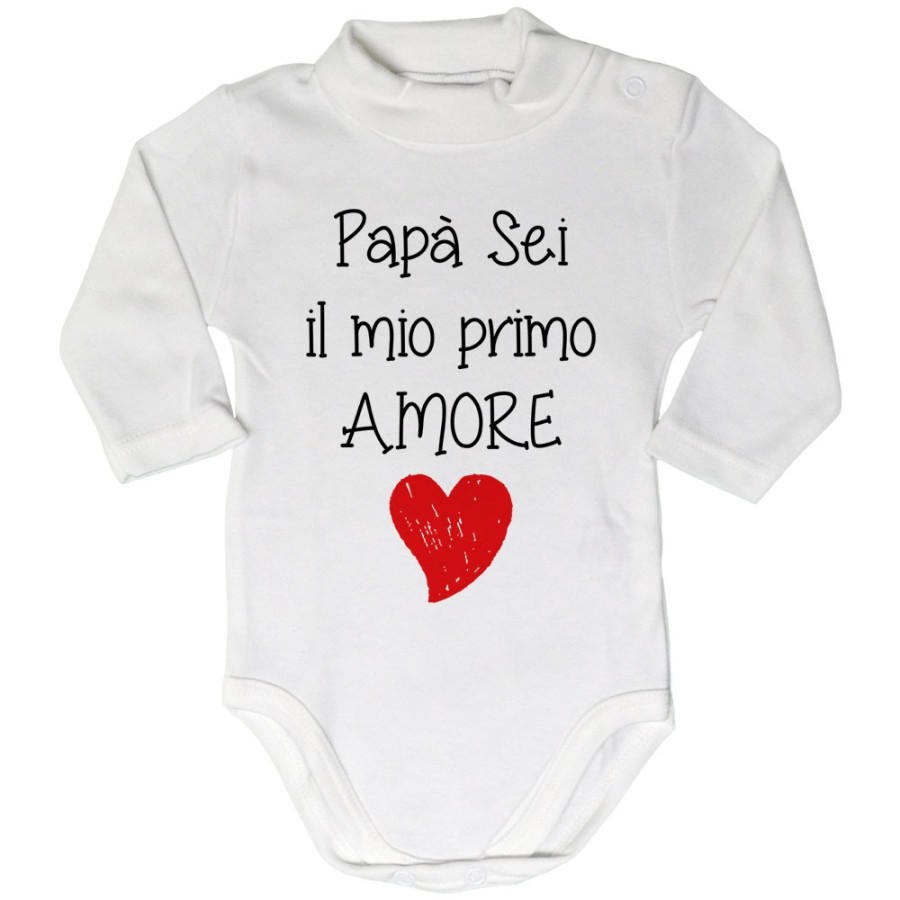 Body lupetto neonato papà sei il mio primo amore Per il papà