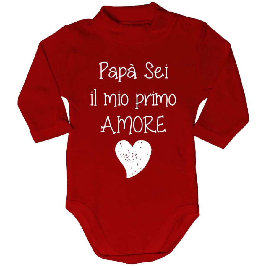 Body lupetto neonato papà sei il mio primo amore Per il papà