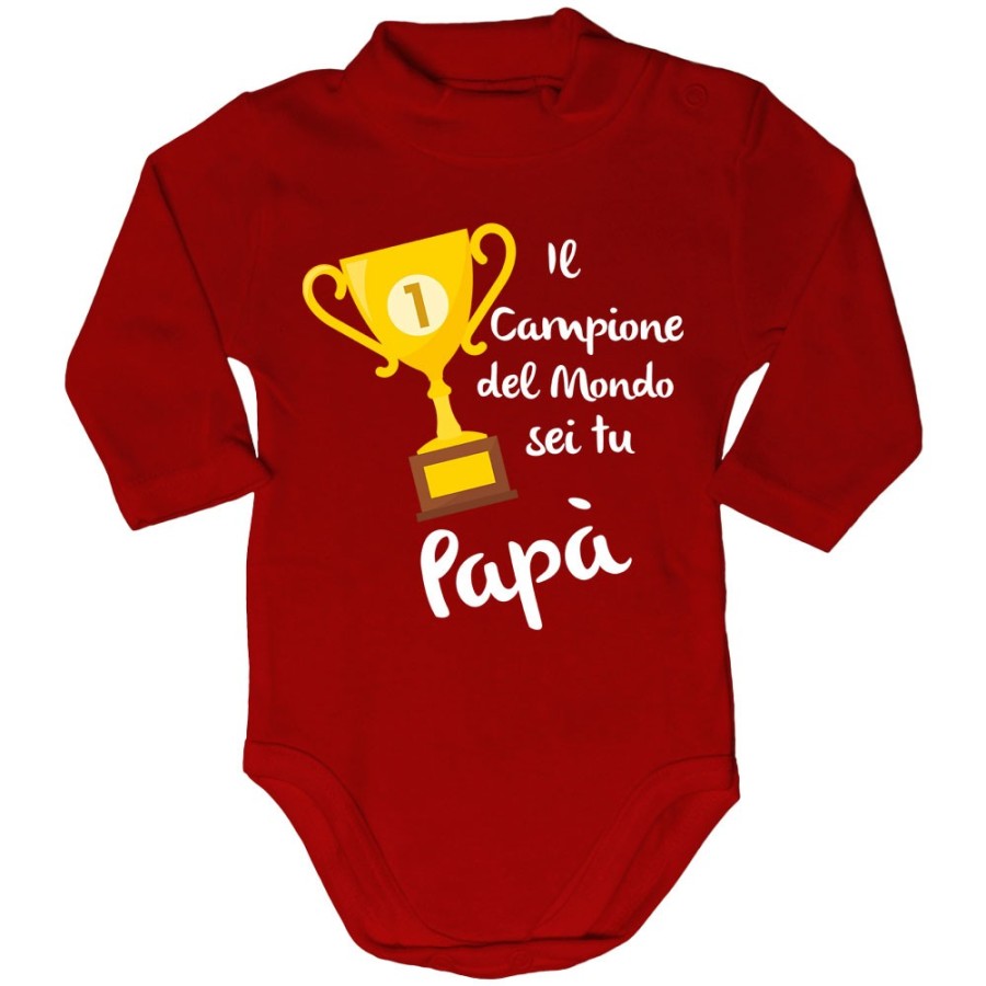 Body lupetto neonato il campione del mondo sei tu papà Per il papà