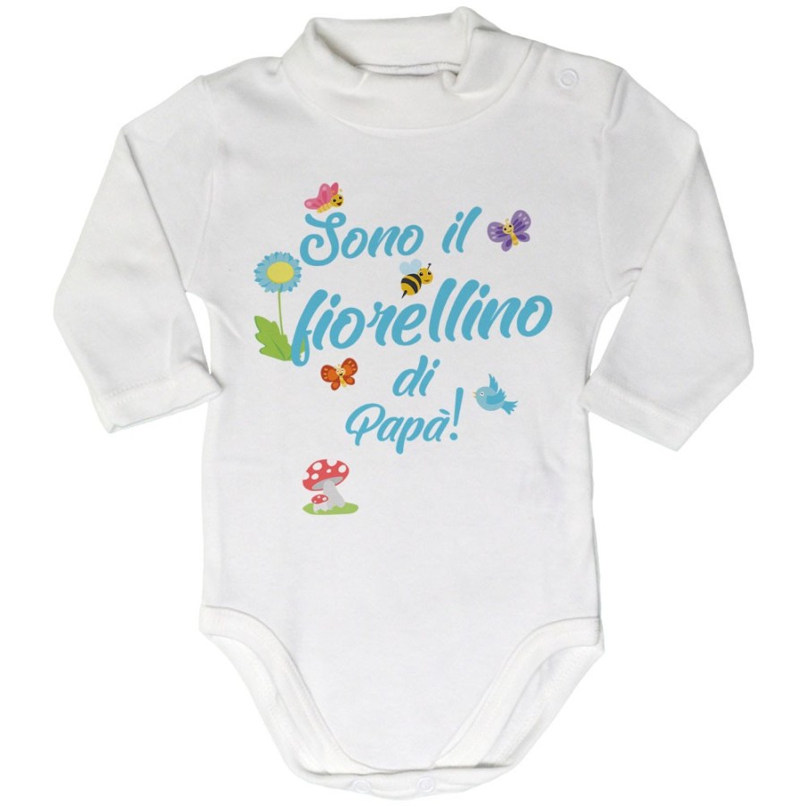 Body lupetto neonato sono il fiorellino di papà Per il papà