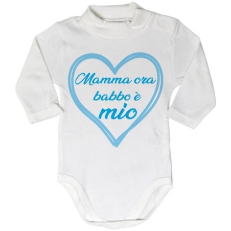 Body lupetto neonato mamma ora babbo è mio