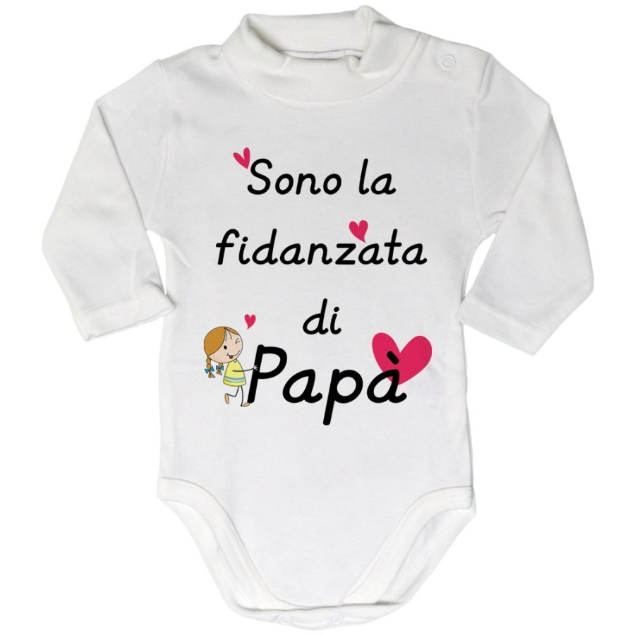 Body lupetto neonata sono la fidanzata di papà Per il papà