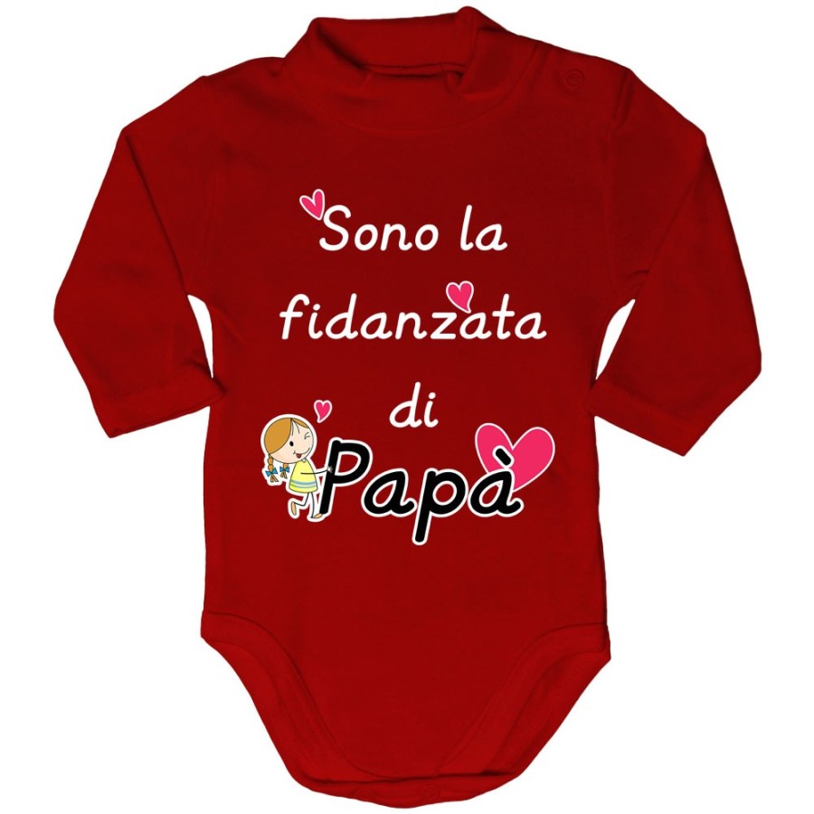 Body lupetto neonata sono la fidanzata di papà Per il papà
