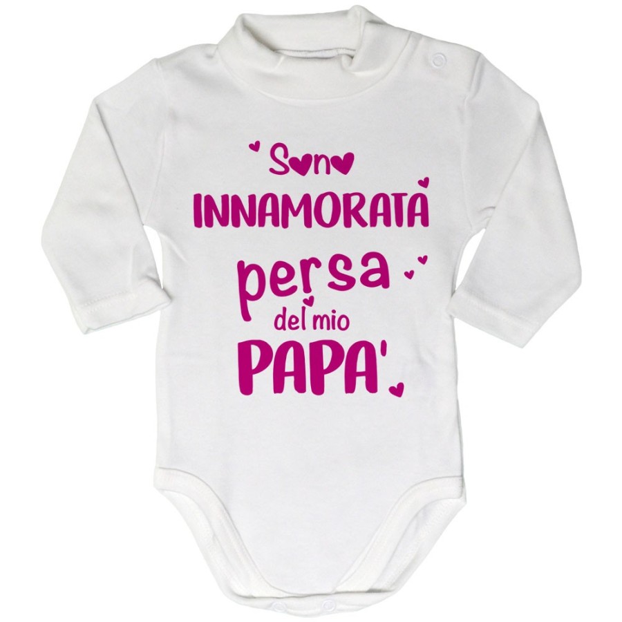 Body lupetto neonata sono innamorata persa del mio papà Per il papà