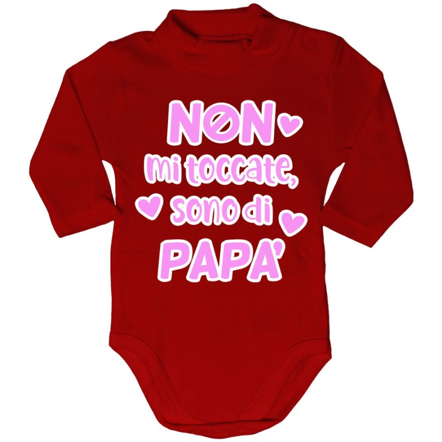 Body lupetto neonato non mi toccate sono di papà Per il papà