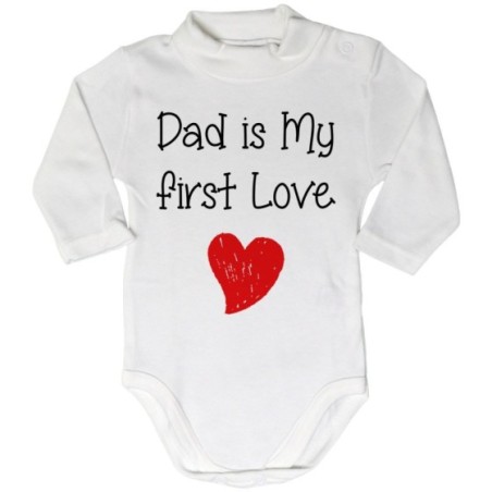 Body lupetto neonato dad is my first love