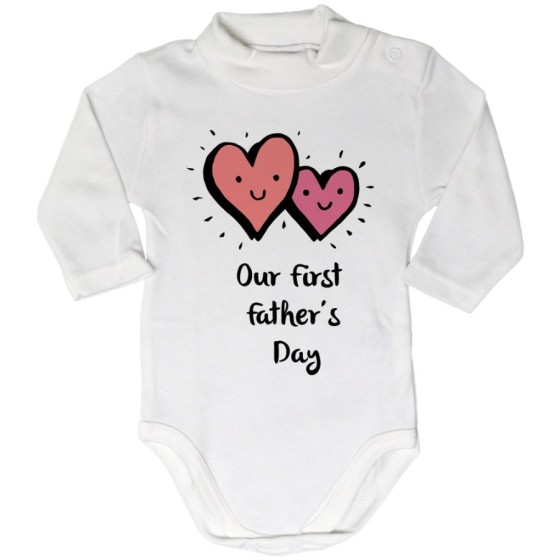 Body lupetto neonato our first father's day Per il papà