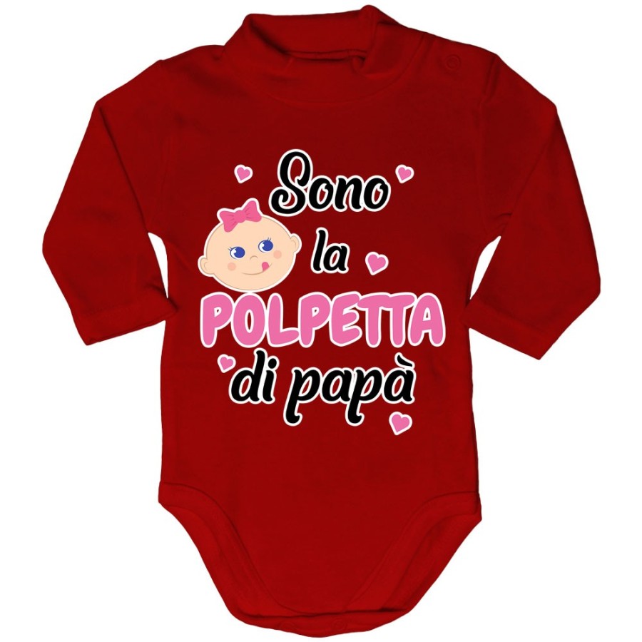 Body lupetto neonato sono la polpetta di papà Per il papà