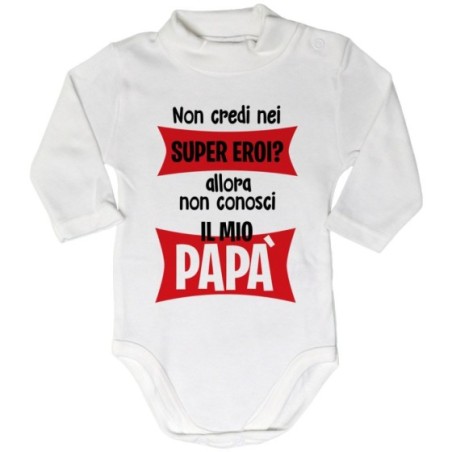 Body lupetto neonato non credi nei super eroi? allora non...