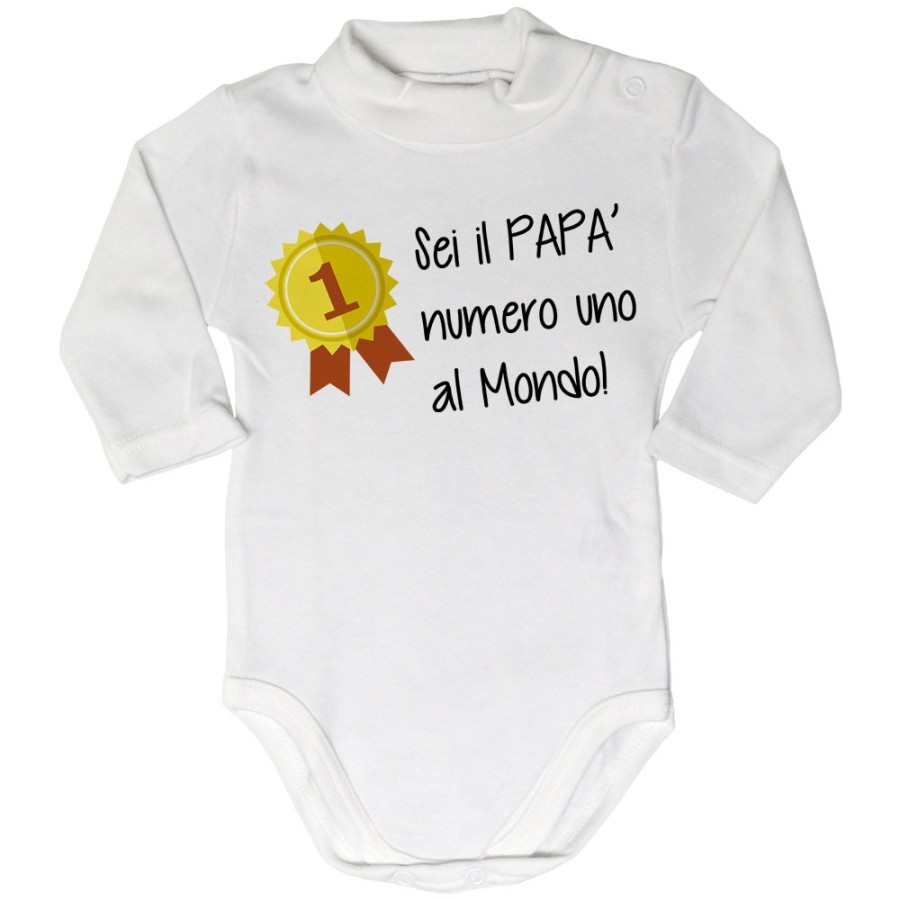 Body lupetto neonato sei il papà numero uno al mondo Per il papà