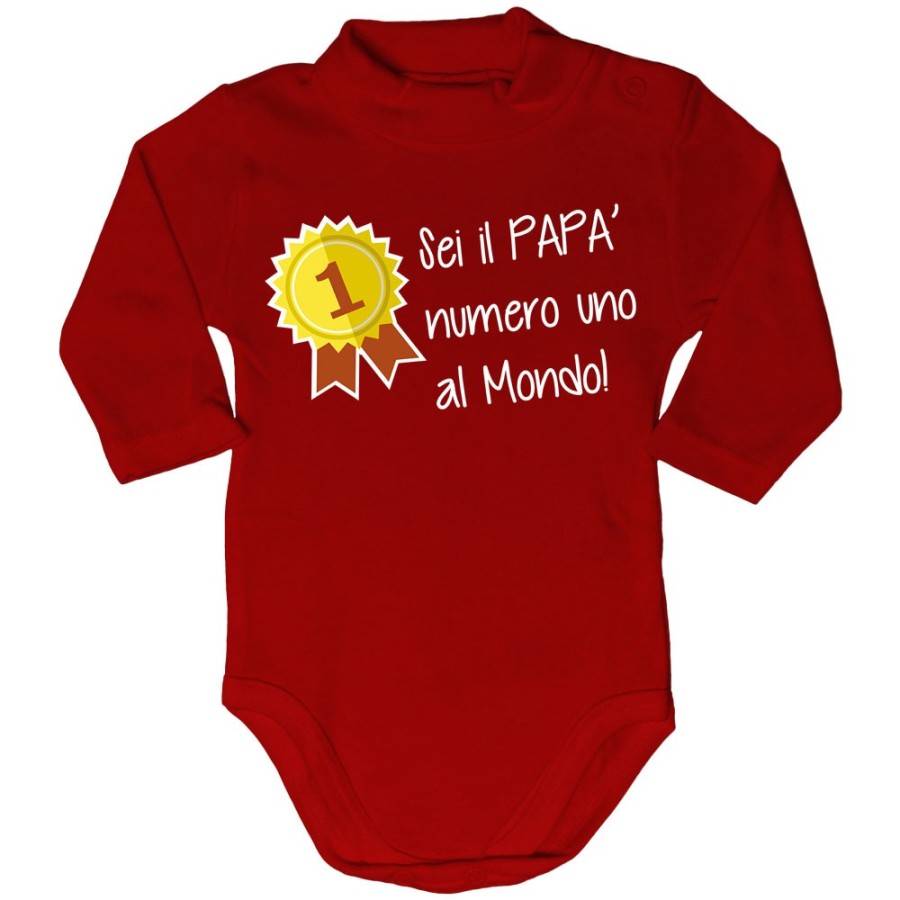 Body lupetto neonato sei il papà numero uno al mondo Per il papà