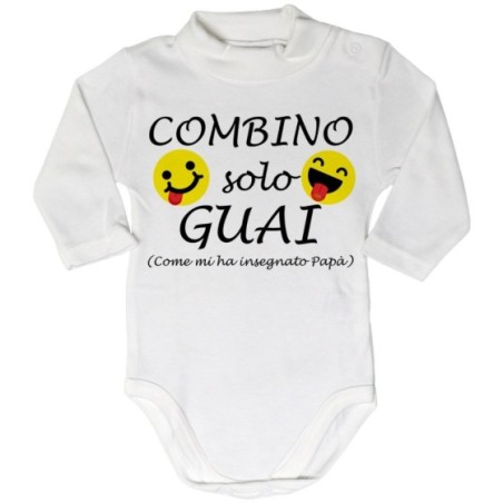 Body lupetto neonato combino solo guai come mi ha...