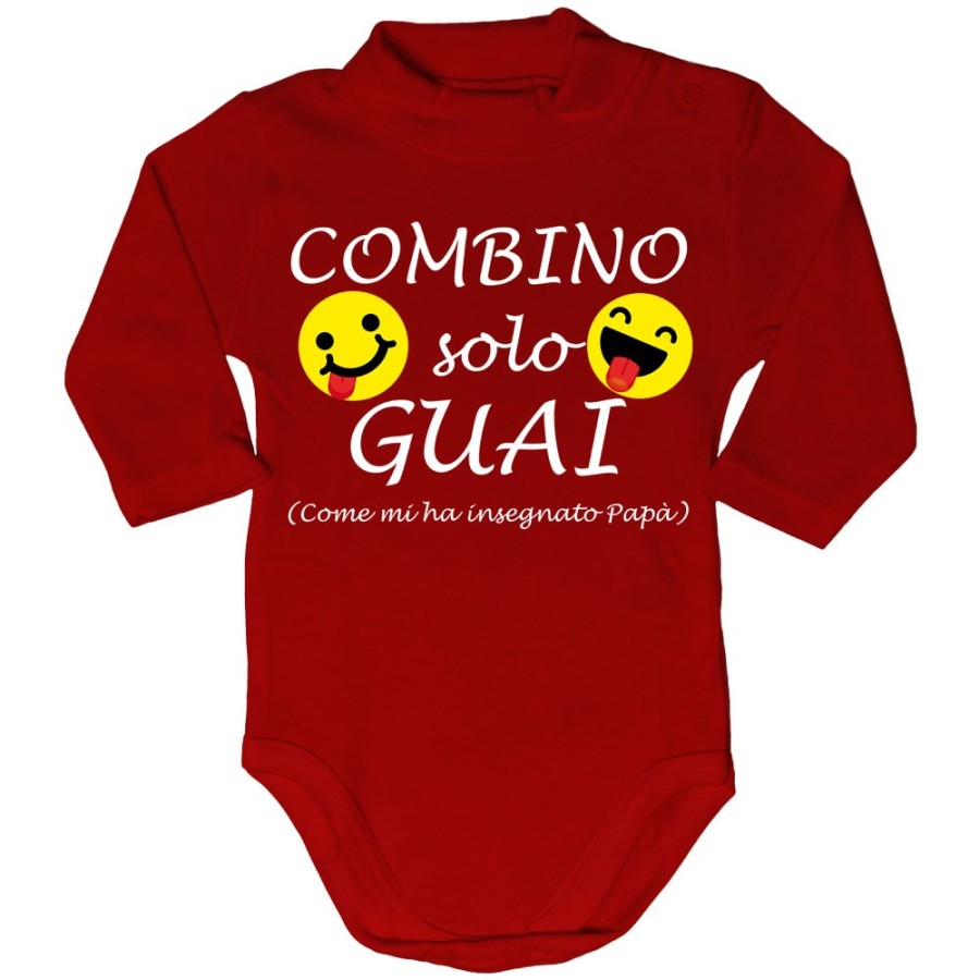 Body lupetto neonato combino solo guai come mi ha insegnato papà Per il papà