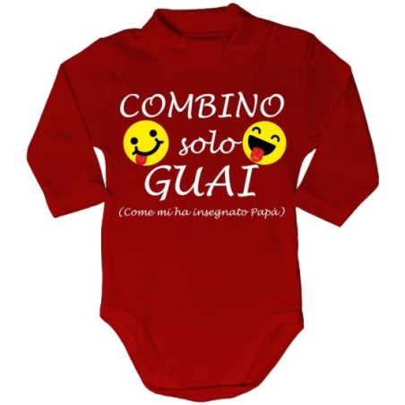 Body lupetto neonato combino solo guai come mi ha insegnato papà Per il papà