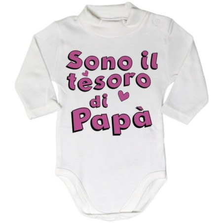 Body lupetto neonato sono il tesoro di papà
