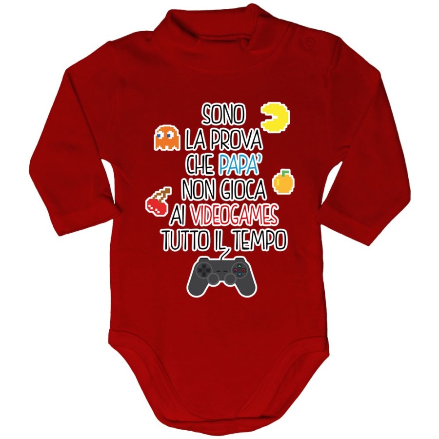 Body lupetto neonato sono la prova che papà non gioca ai videogames tutto il tempo Per il papà