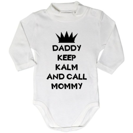Body lupetto neonato daddy keep calm and call mommy