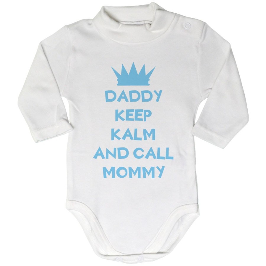 Body lupetto neonato daddy keep calm and call mommy Per il papà
