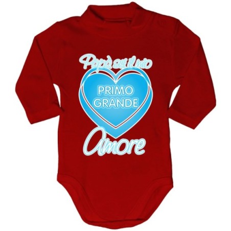 Body lupetto neonato papà sei il mio primo grande amore Per il papà