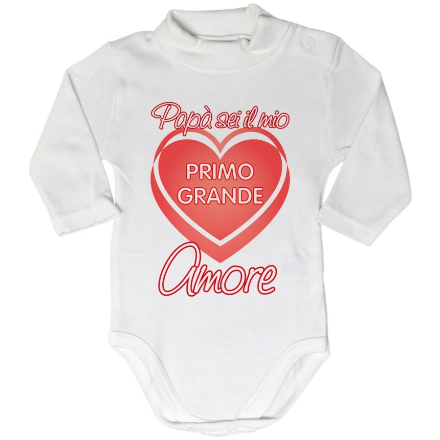 Body lupetto neonato papà sei il mio primo grande amore Per il papà