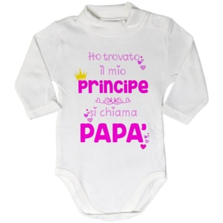Body lupetto neonata ho trovato il mio principe si chiama...